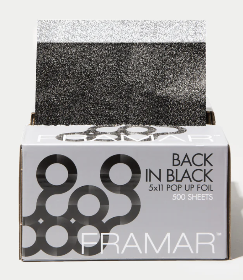 Framar Back in Black - Pop Up 500 sheets - 5x11 inch - pre-cut - pre-folded foil